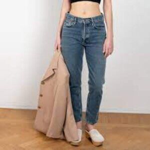 AGOLDE The Fen Jeans 27 – Highway Wash High Rise Tapered Vintage Cotton Denim